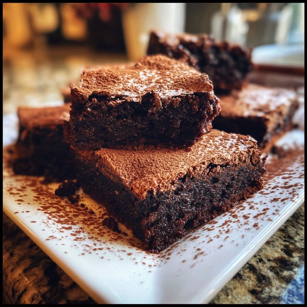 Cottage Cheese Brownies with Dark Cocoa Powder