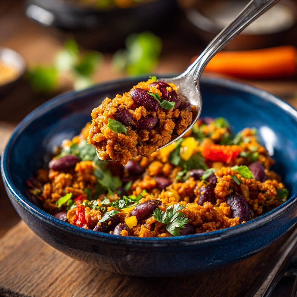 Jamaican Spiced Lentil Rice Bowl