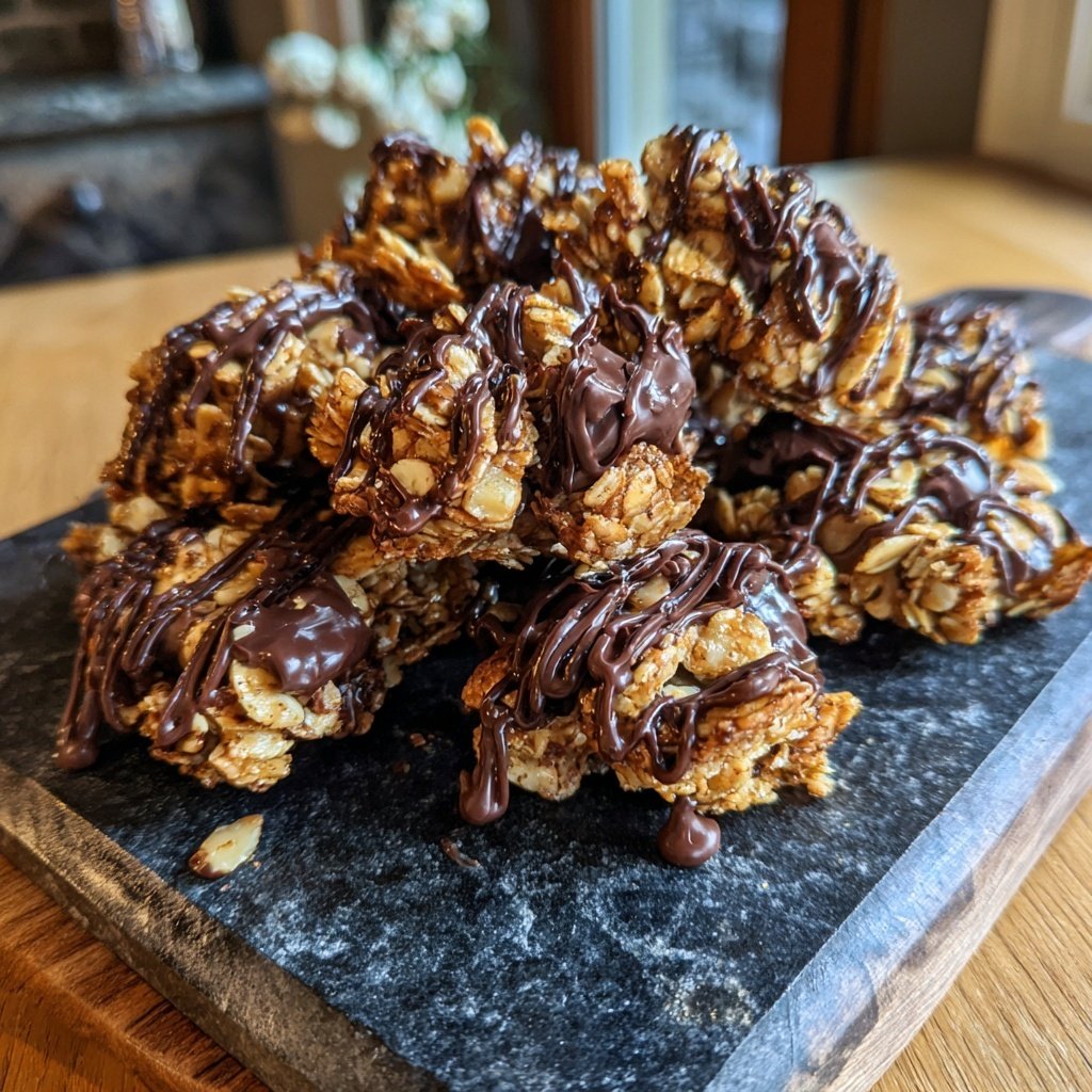 Chocolate Almond Granola Snack Clusters