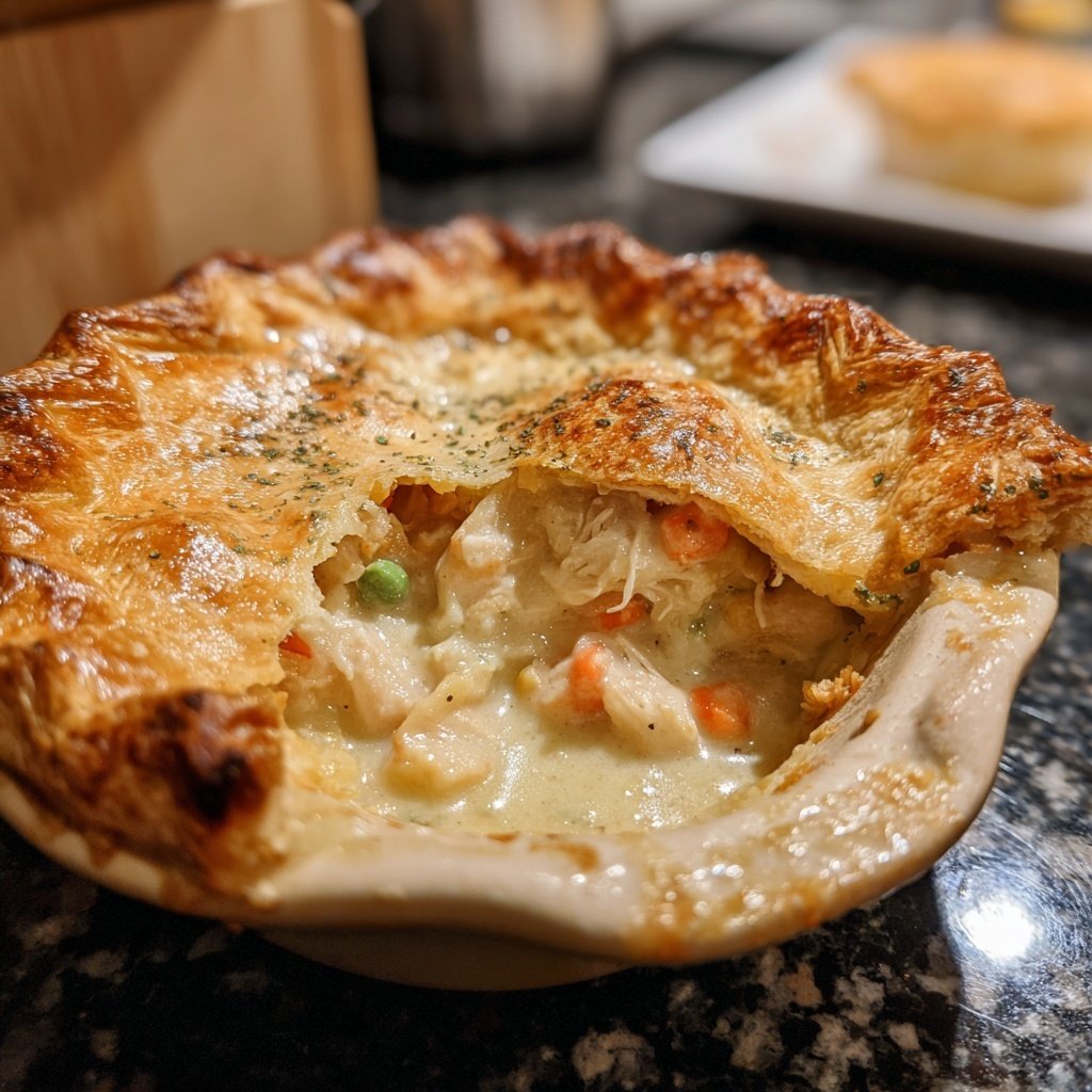 Chicken Pot Pie With Flaky Crust