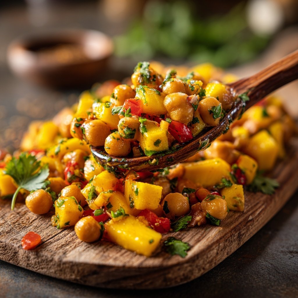 Jamaican Mango Chickpea Salad