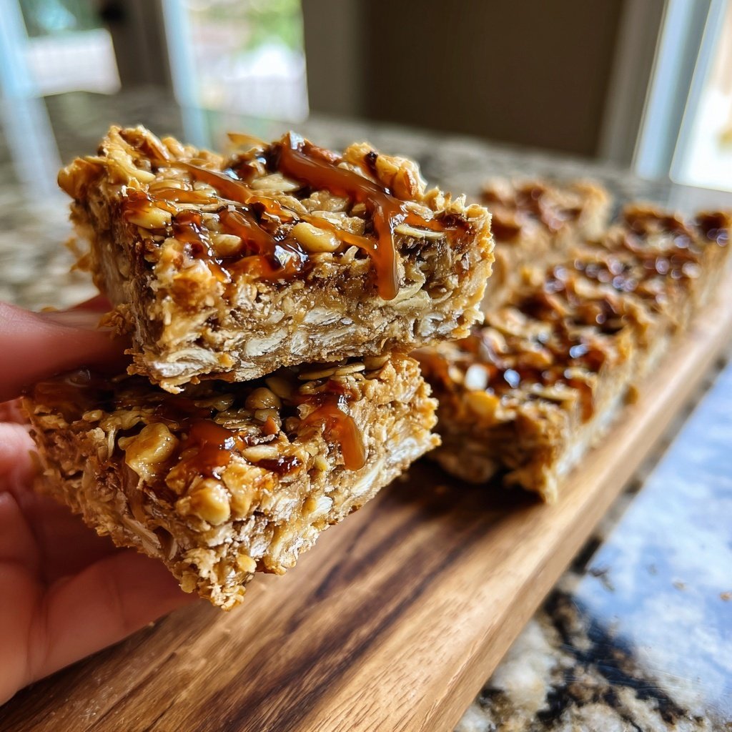 Healthy Snack Peanut Butter Oat Bars