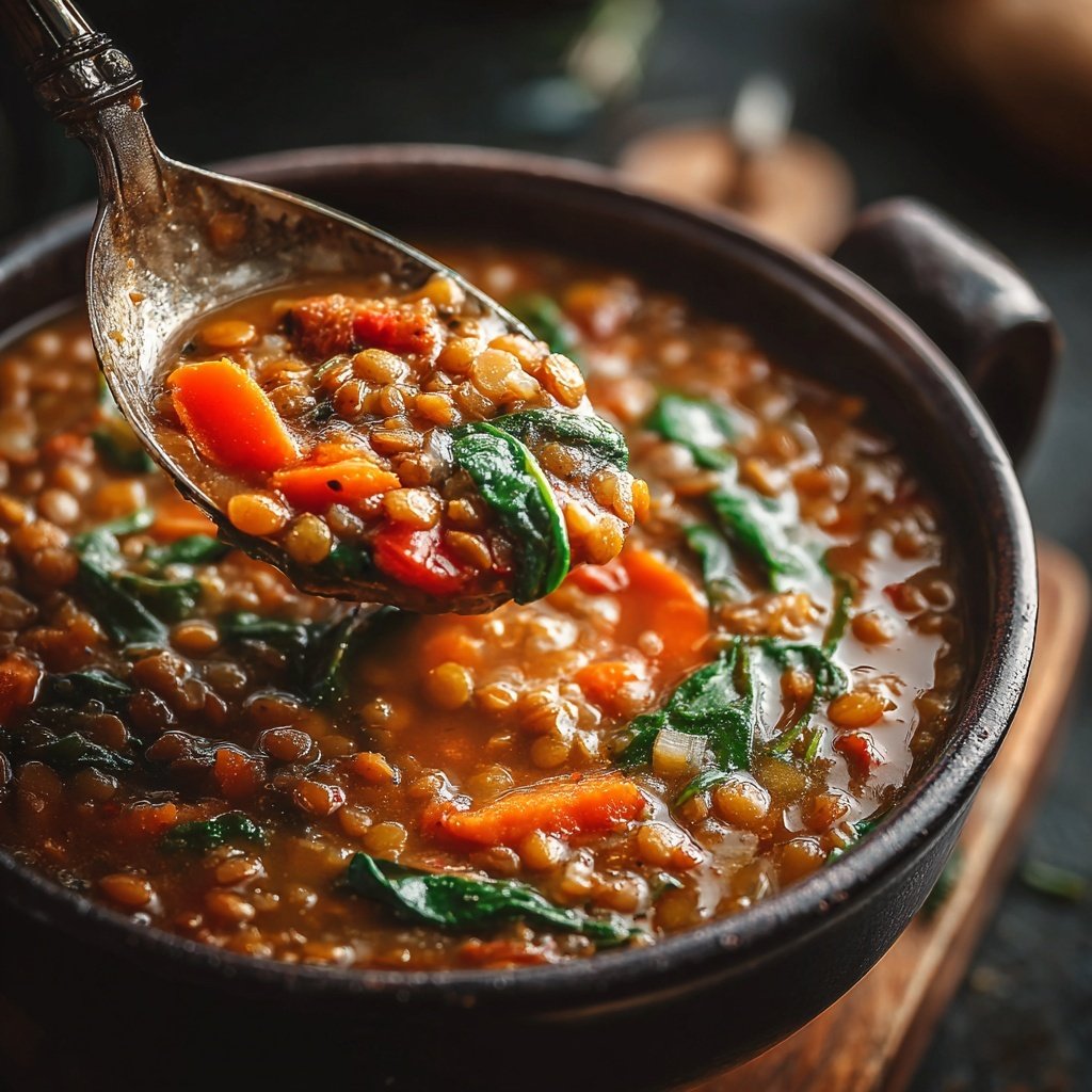 Healthy Crockpot Lentil Soup