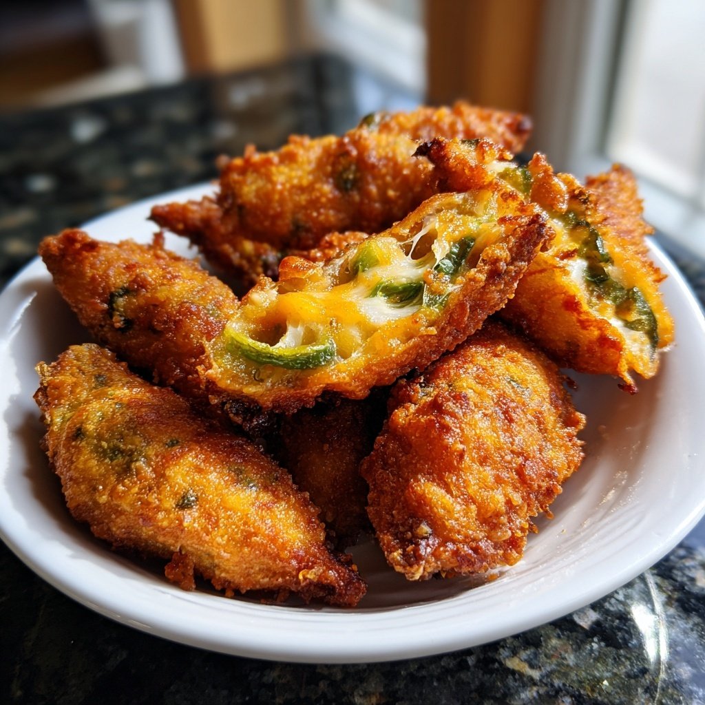 Jalapeno Poppers with Cheddar Filling